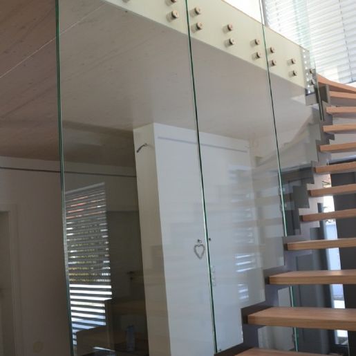 Glasgeländer treppe