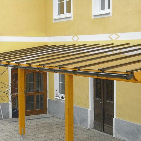 Glasdach gelb