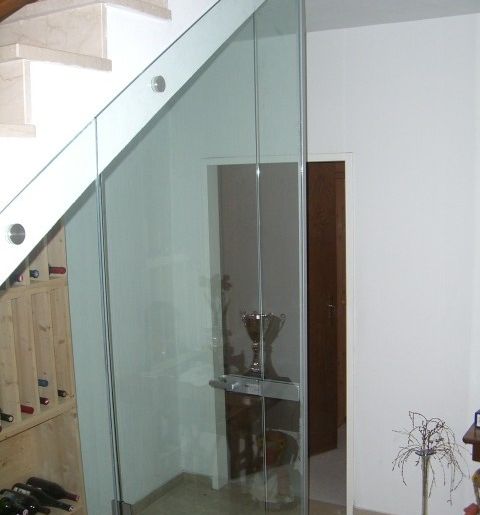 Glasbau innen glas