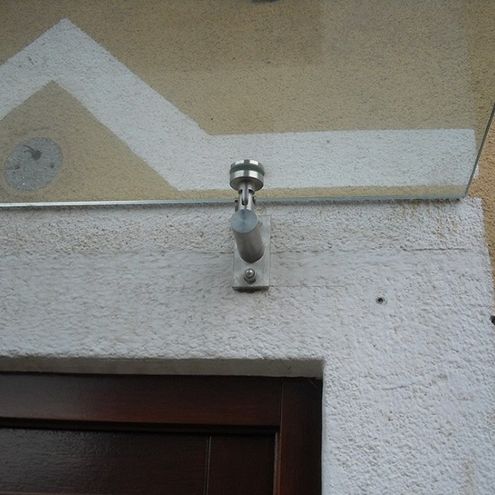 Glasdach vor haus